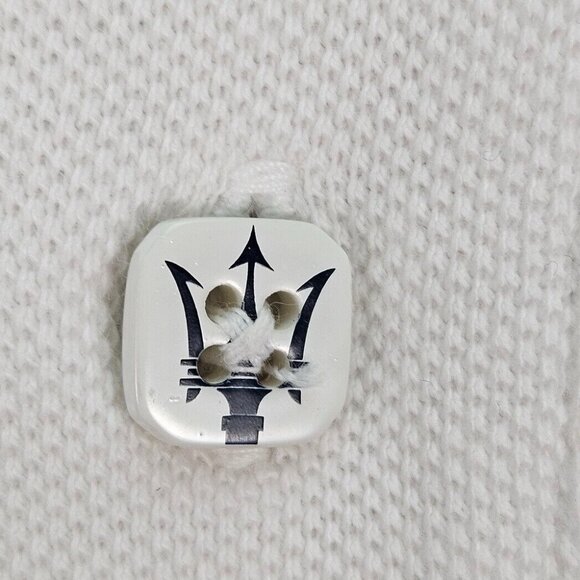 Vintage La Martina Maserati Polo Shirt Official Merchandise White 2004 Mens Sz M - Picture 12 of 14
